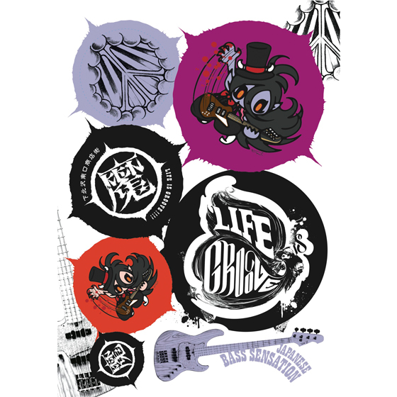LIG14 LIFE IS GROOVE Sticker Seat A4TCY